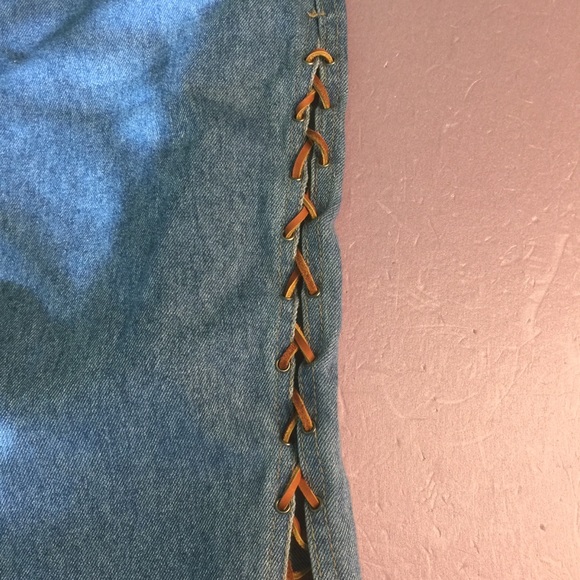 Baccini Long Skirt Size 13 / 14 Blue Jeans - Picture 5 of 11